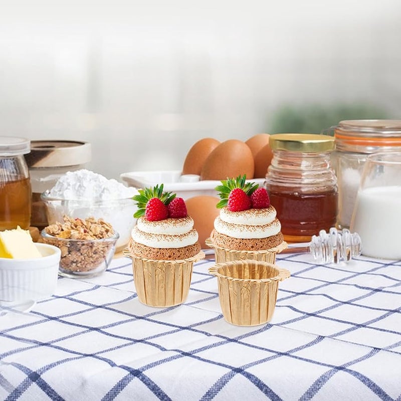 Natural Color Greaseproof Paper Cupcake Liners Muffin Cups 30pcs for Weddings Parties - Image 4